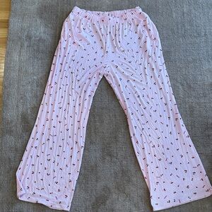 SKIMS Pink Exclusive Cherry Valentines Day Print Pajama Pants